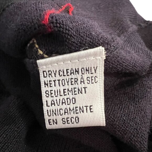 Vintage Cardigan Gold Button Argyle Academia Wool Blue Old Money Grandpa Size M - Picture 10 of 12